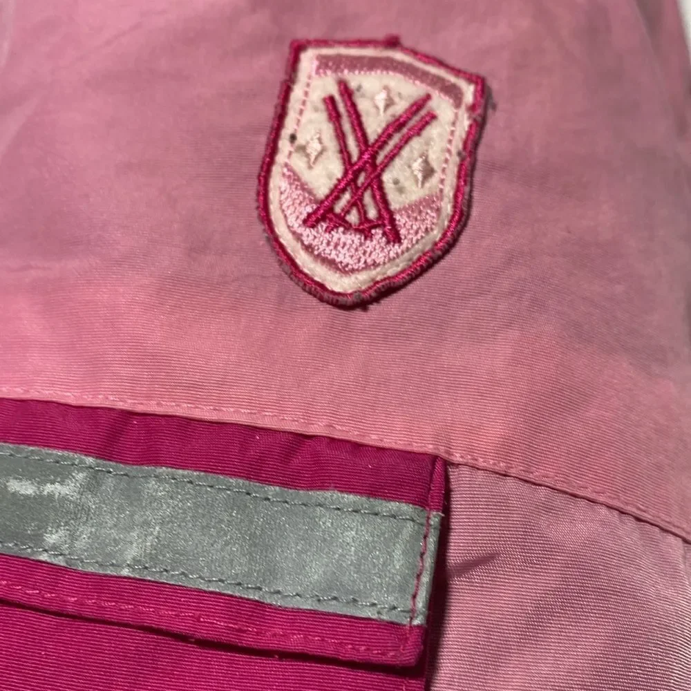 Fleece Lined Pink Reflective Dog Jacket Coat